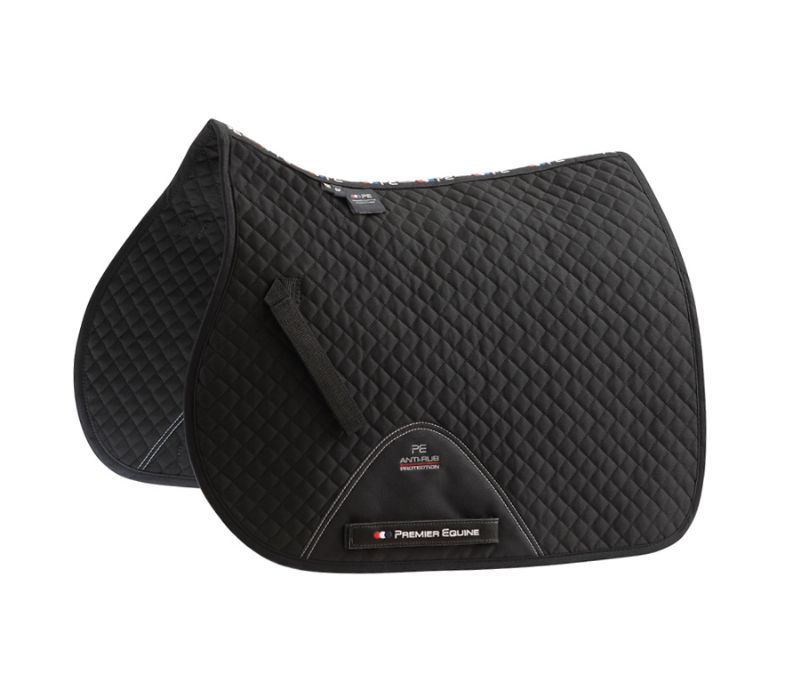 PE  Pony Dressage Cotton Saddlecloth (Black)